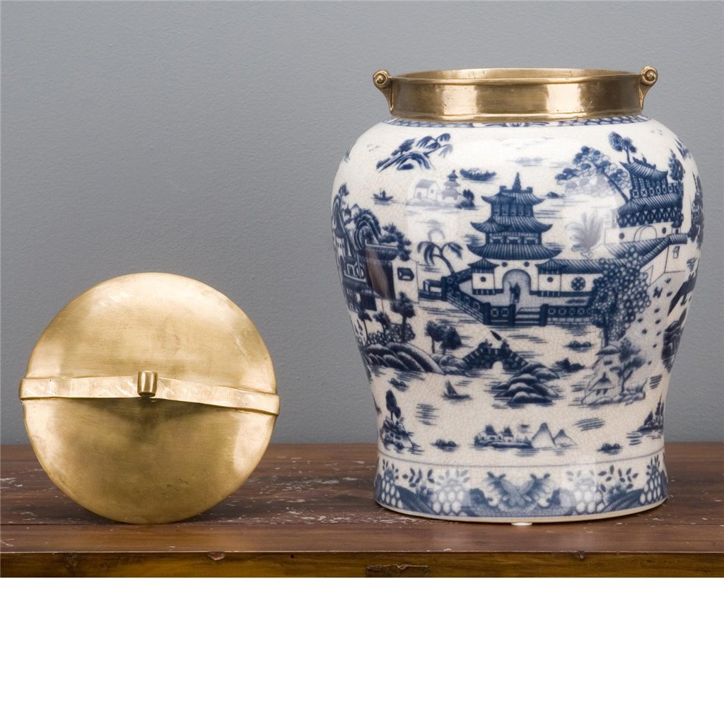 Danny's Fine Porcelain Home Decor Danny's Fine Porcelain Jar - Blue Willow 14148