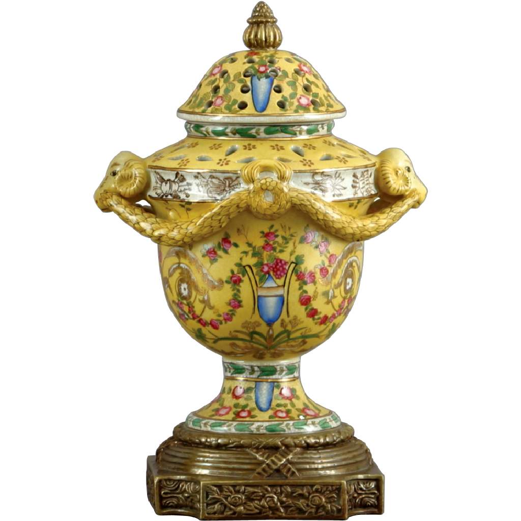 Danny's Fine Porcelain Home Decor Danny's Fine Porcelain Jar W & Bronze 11713 - CLOSEOUT