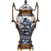 Danny's Fine Porcelain Home Decor Danny's Fine Porcelain Jar With Bronze - Blue And White(Pre Drilled Hole) 14128