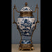 Danny's Fine Porcelain Home Decor Danny's Fine Porcelain Jar With Bronze - Blue And White(Pre Drilled Hole) 14128