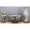 Danny's Fine Porcelain Home Decor Danny's Fine Porcelain Jar With Bronze - Blue And White(Pre Drilled Hole) 14128