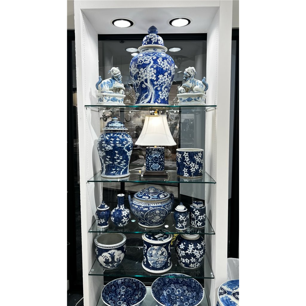 Danny's Fine Porcelain Home Decor Danny's Fine Porcelain Large Bulb Jar - Floral