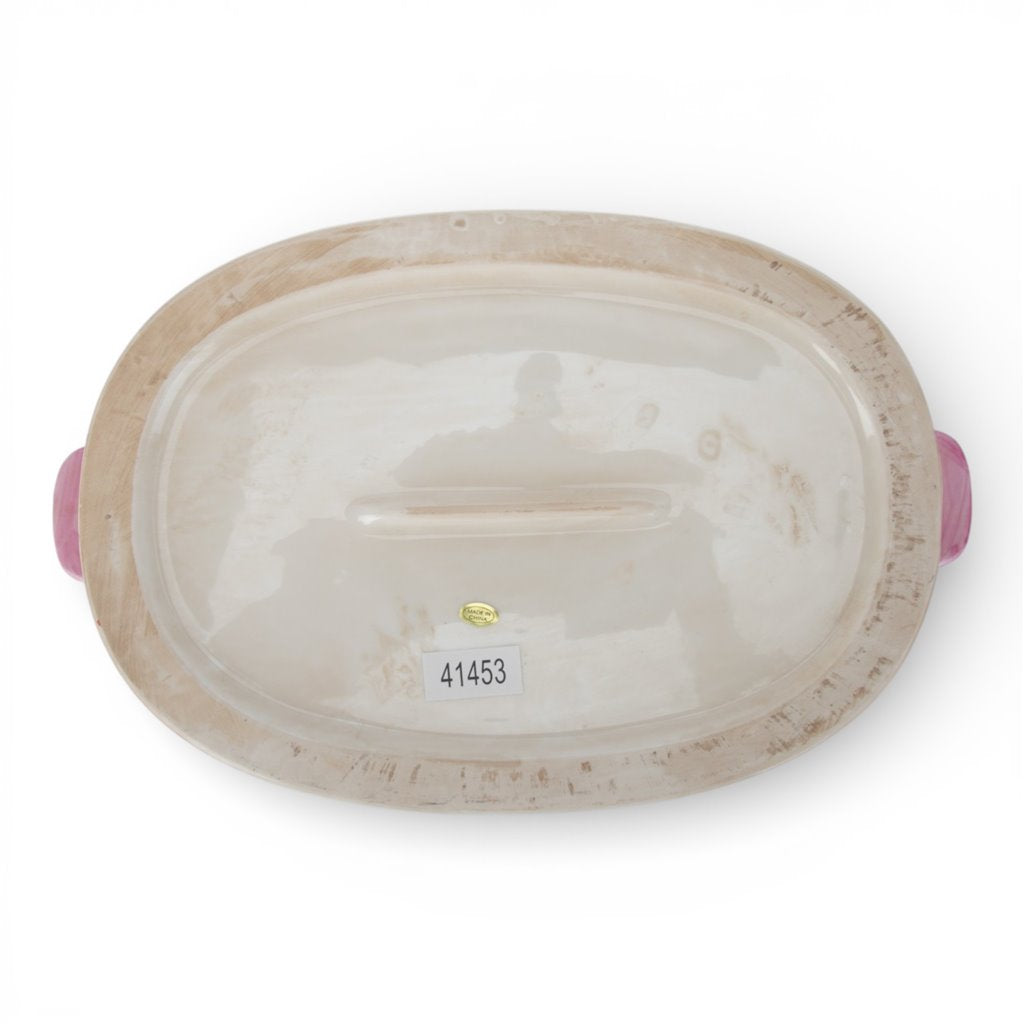 Danny's Fine Porcelain Home Decor Danny's Fine Porcelain Large Oval Footbath with Handle- Tobacco Leaf Large Size – Tobacco Leaf