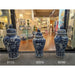 Danny's Fine Porcelain Home Decor Danny's Fine Porcelain Large Temple Foo Dog Jar Blue & White Flower -Due To the Product Size