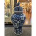 Danny's Fine Porcelain Home Decor Danny's Fine Porcelain Large Temple Foo Dog Jar Blue & White Flower -Due To the Product Size