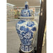 Danny's Fine Porcelain Home Decor Danny's Fine Porcelain Large Temple Foo Dog Jar Blue & White Flower -Due To the Product Size