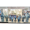 Danny's Fine Porcelain Home Decor Danny's Fine Porcelain Large Temple Foo Dog Jar Blue & White Flower -Due To the Product Size
