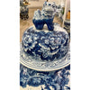 Danny's Fine Porcelain Home Decor Danny's Fine Porcelain Large Temple Foo Dog Jar Blue & White Flower -Due To the Product Size