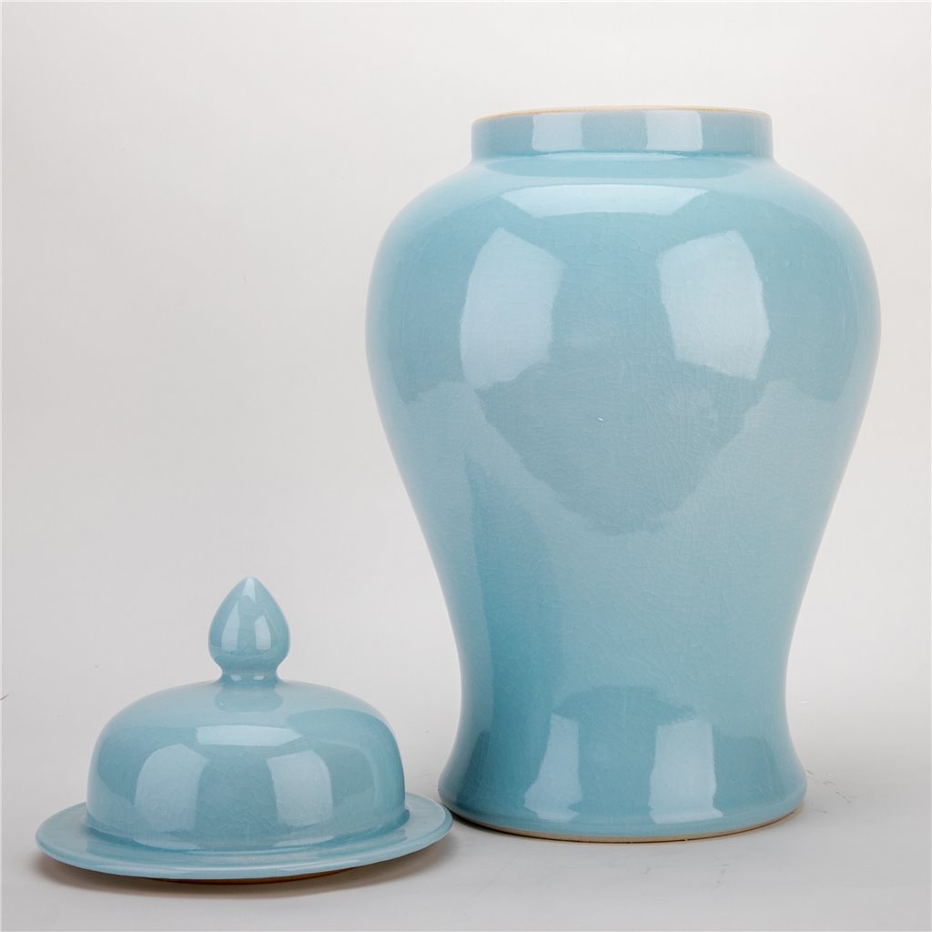 Danny's Fine Porcelain Home Decor Danny's Fine Porcelain Large Temple Jar - Celadon