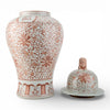 Danny's Fine Porcelain Home Decor Danny's Fine Porcelain Large Warrior Jar-Red Filigree