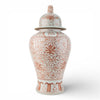 Danny's Fine Porcelain Home Decor Danny's Fine Porcelain Large Warrior Jar-Red Filigree