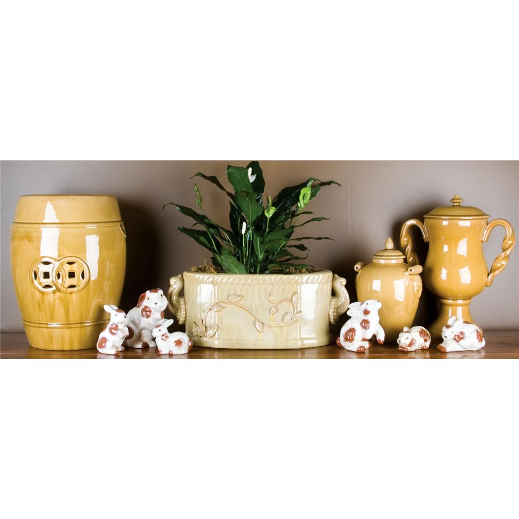 Danny's Fine Porcelain Home Decor Danny's Fine Porcelain Leaf Footbath- Wasabi (16.5 X 8 Opening) 11938