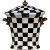Danny's Fine Porcelain Home Decor Danny's Fine Porcelain Lidded Box - Black And White Square 14141