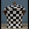 Danny's Fine Porcelain Home Decor Danny's Fine Porcelain Lidded Box - Black And White Square 14141