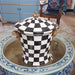 Danny's Fine Porcelain Home Decor Danny's Fine Porcelain Lidded Box - Black And White Square 14141
