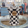 Danny's Fine Porcelain Home Decor Danny's Fine Porcelain Lidded Box - Black And White Square 14141