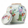 Danny's Fine Porcelain Home Decor Danny's Fine Porcelain Lidded Bulb Jar Hand-Painted Figures