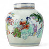 Danny's Fine Porcelain Home Decor Danny's Fine Porcelain Lidded Bulb Jar Hand-Painted Figures