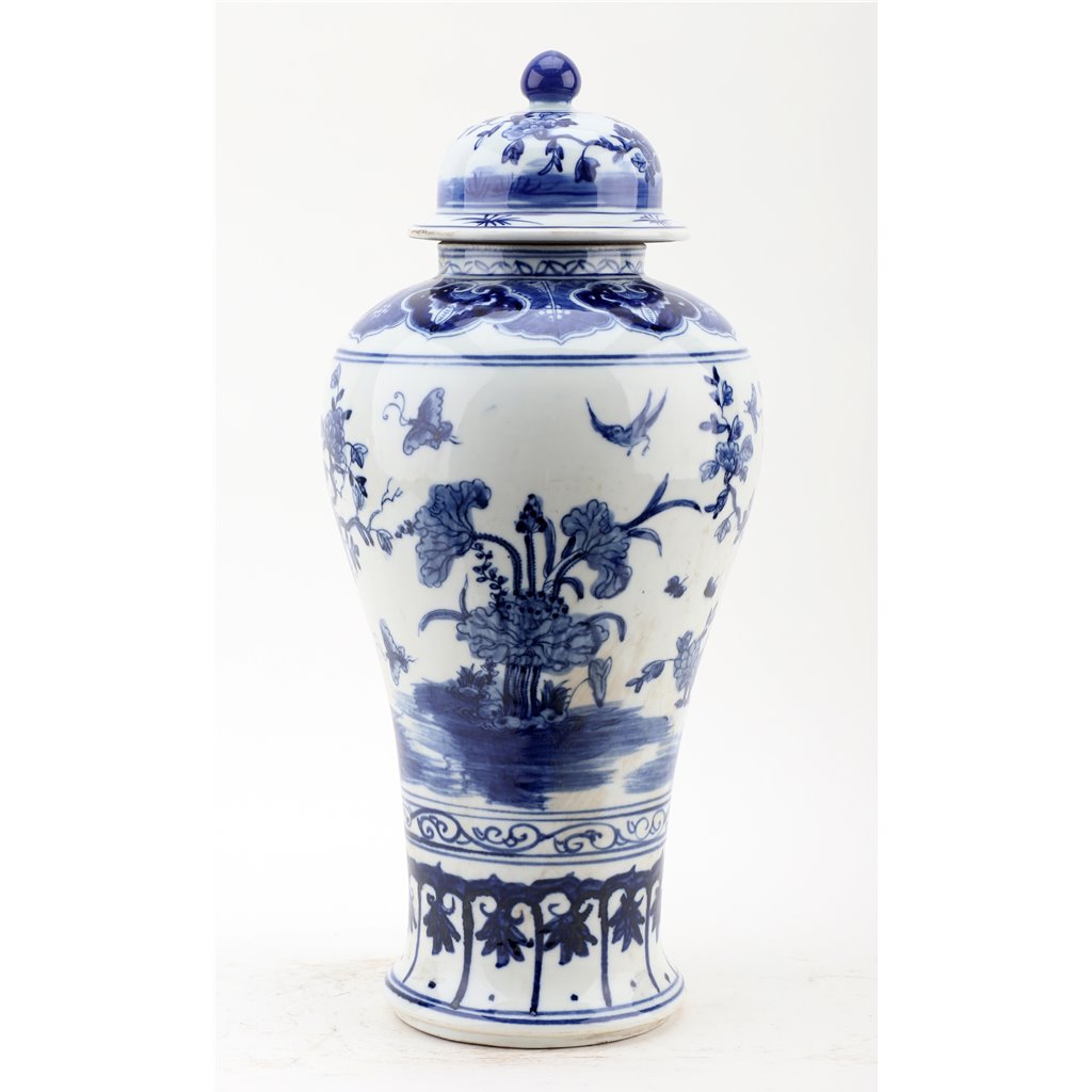 Danny's Fine Porcelain Home Decor Danny's Fine Porcelain Lidded Jar-Blue And White 50828