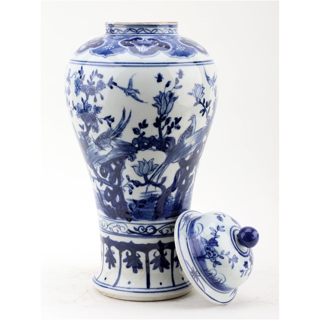 Danny's Fine Porcelain Home Decor Danny's Fine Porcelain Lidded Jar-Blue And White 50828