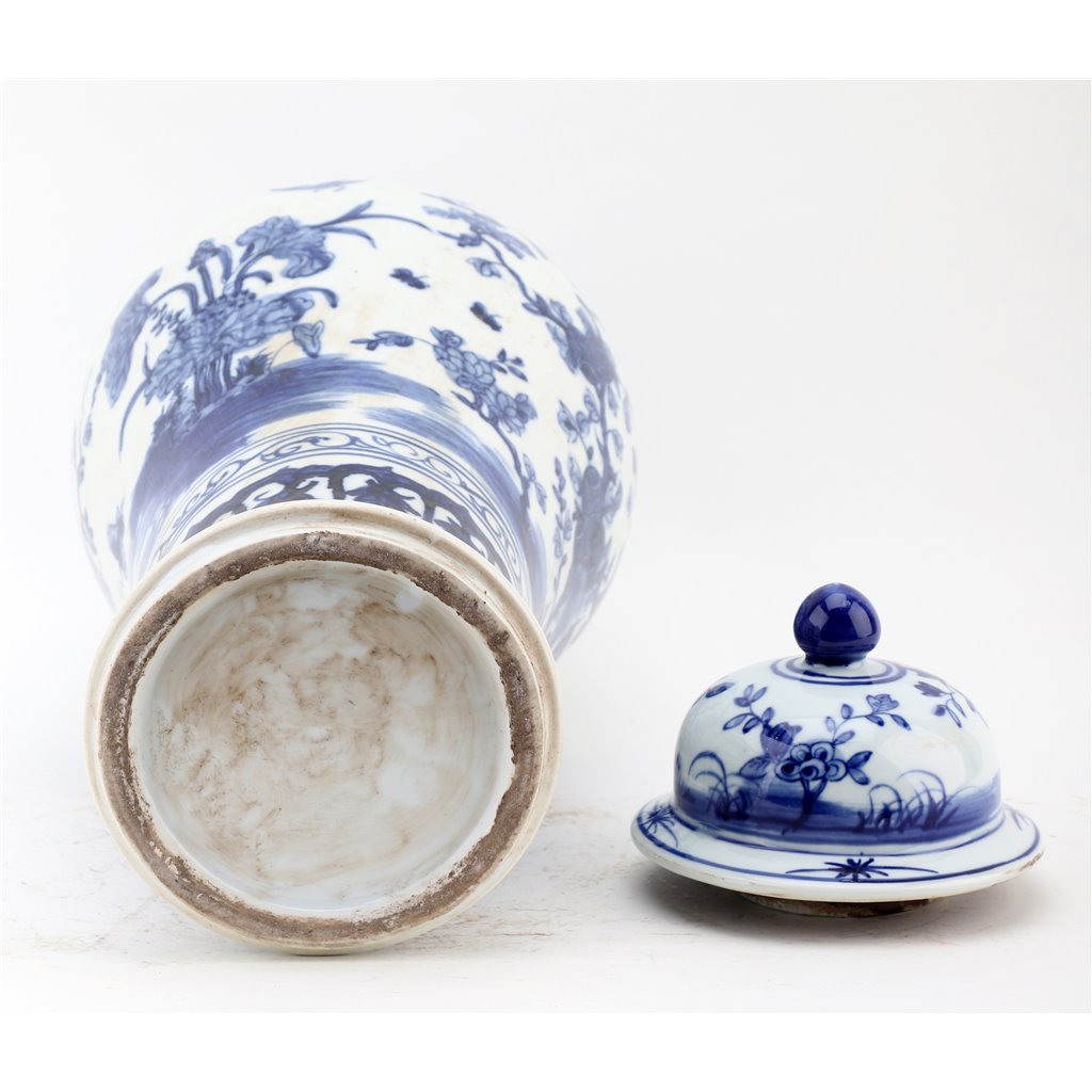 Danny's Fine Porcelain Home Decor Danny's Fine Porcelain Lidded Jar-Blue And White 50828
