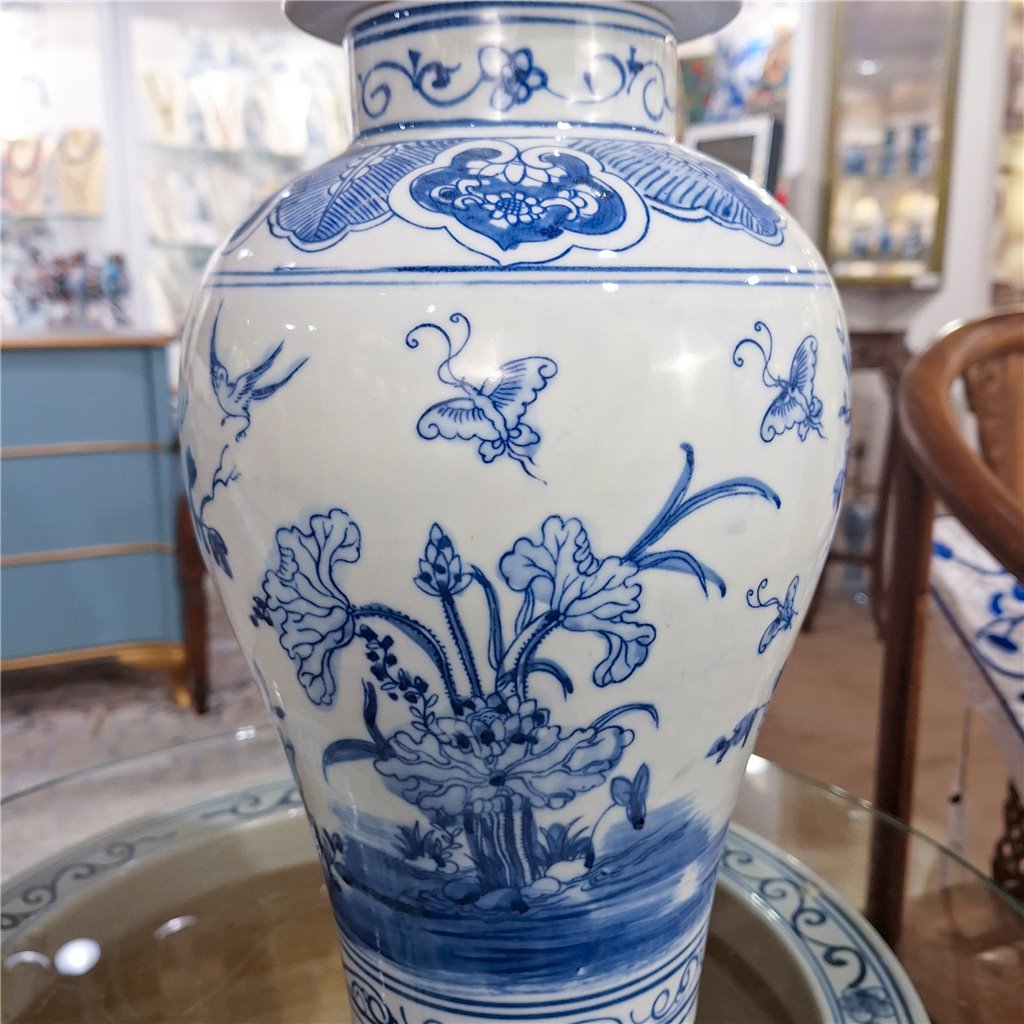 Danny's Fine Porcelain Home Decor Danny's Fine Porcelain Lidded Jar-Blue And White 50828