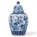 Danny's Fine Porcelain Home Decor Danny's Fine Porcelain Lidded Large Round Jar Floral & Bird
