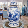 Danny's Fine Porcelain Home Decor Danny's Fine Porcelain Lidded Temple Jar - Dragons - Blue And White Classic 50875