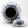 Danny's Fine Porcelain Home Decor Danny's Fine Porcelain Lidded Temple Jar - Floral And Dragons - Blue And White Classic 50874