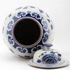 Danny's Fine Porcelain Home Decor Danny's Fine Porcelain Lidded Temple Jar - Floral And Dragons - Blue And White Classic 50874