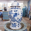 Danny's Fine Porcelain Home Decor Danny's Fine Porcelain Lidded Temple Jar - Floral And Dragons - Blue And White Classic 50874