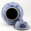 Danny's Fine Porcelain Home Decor Danny's Fine Porcelain Lidded Temple Jar - Floral - Blue And White Classic 50068