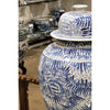 Danny's Fine Porcelain Home Decor Danny's Fine Porcelain Lidded Temple Jar - Floral - Blue And White Classic 50068