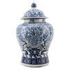 Danny's Fine Porcelain Home Decor Danny's Fine Porcelain Lidded Warrier Jar - Florals - Blue And White Classic 50847