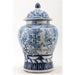 Danny's Fine Porcelain Home Decor Danny's Fine Porcelain Lidded Warrier Jar - Florals - Blue And White Classic 50847