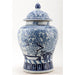 Danny's Fine Porcelain Home Decor Danny's Fine Porcelain Lidded Warrier Jar - Florals - Blue And White Classic 50847