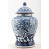Danny's Fine Porcelain Home Decor Danny's Fine Porcelain Lidded Warrier Jar - Florals - Blue And White Classic 50847
