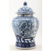 Danny's Fine Porcelain Home Decor Danny's Fine Porcelain Lidded Warrier Jar - Florals - Blue And White Classic 50847