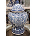 Danny's Fine Porcelain Home Decor Danny's Fine Porcelain Lidded Warrier Jar - Florals - Blue And White Classic 50847