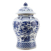 Danny's Fine Porcelain Home Decor Danny's Fine Porcelain Lidded Warrier Jar - Lions - Blue And White Classic 50846
