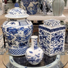 Danny's Fine Porcelain Home Decor Danny's Fine Porcelain Lidded Warrier Jar - Lions - Blue And White Classic 50846