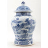 Danny's Fine Porcelain Home Decor Danny's Fine Porcelain Lidded Warrier Jar - Scenery - Blue And White Classic 50845