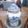 Danny's Fine Porcelain Home Decor Danny's Fine Porcelain Lidded Warrier Jar - Scenery - Blue And White Classic 50845
