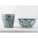Danny's Fine Porcelain Home Decor Danny's Fine Porcelain Lipped Round Basin-Blue and Green Flower
