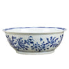 Danny's Fine Porcelain Home Decor Danny's Fine Porcelain Lotus Lip Round Basin- Classic Blue And White 50362