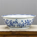 Danny's Fine Porcelain Home Decor Danny's Fine Porcelain Lotus Lip Round Basin- Classic Blue And White 50362