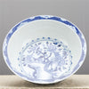 Danny's Fine Porcelain Home Decor Danny's Fine Porcelain Lotus Lip Round Basin- Classic Blue And White 50362