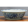 Danny's Fine Porcelain Home Decor Danny's Fine Porcelain Lotus Lip Round Basin- Classic Blue And White 50362