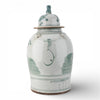 Danny's Fine Porcelain Home Decor Danny's Fine Porcelain Med Antiqued Finish Warrior Jar-Green Flower Bird