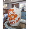 Danny's Fine Porcelain Home Decor Danny's Fine Porcelain MELON JAR -RED LION 51093